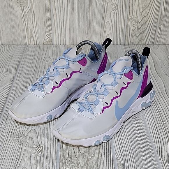 Nike Women's React Element 55 'Psychic Blue' Size 9.5 - Picture 9 of 15